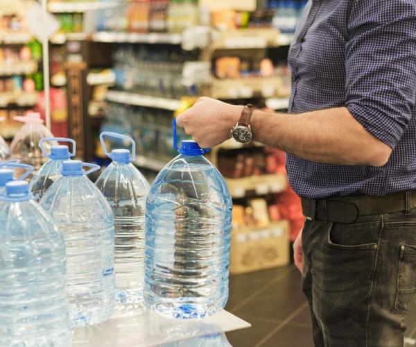 Plastic water bottles
